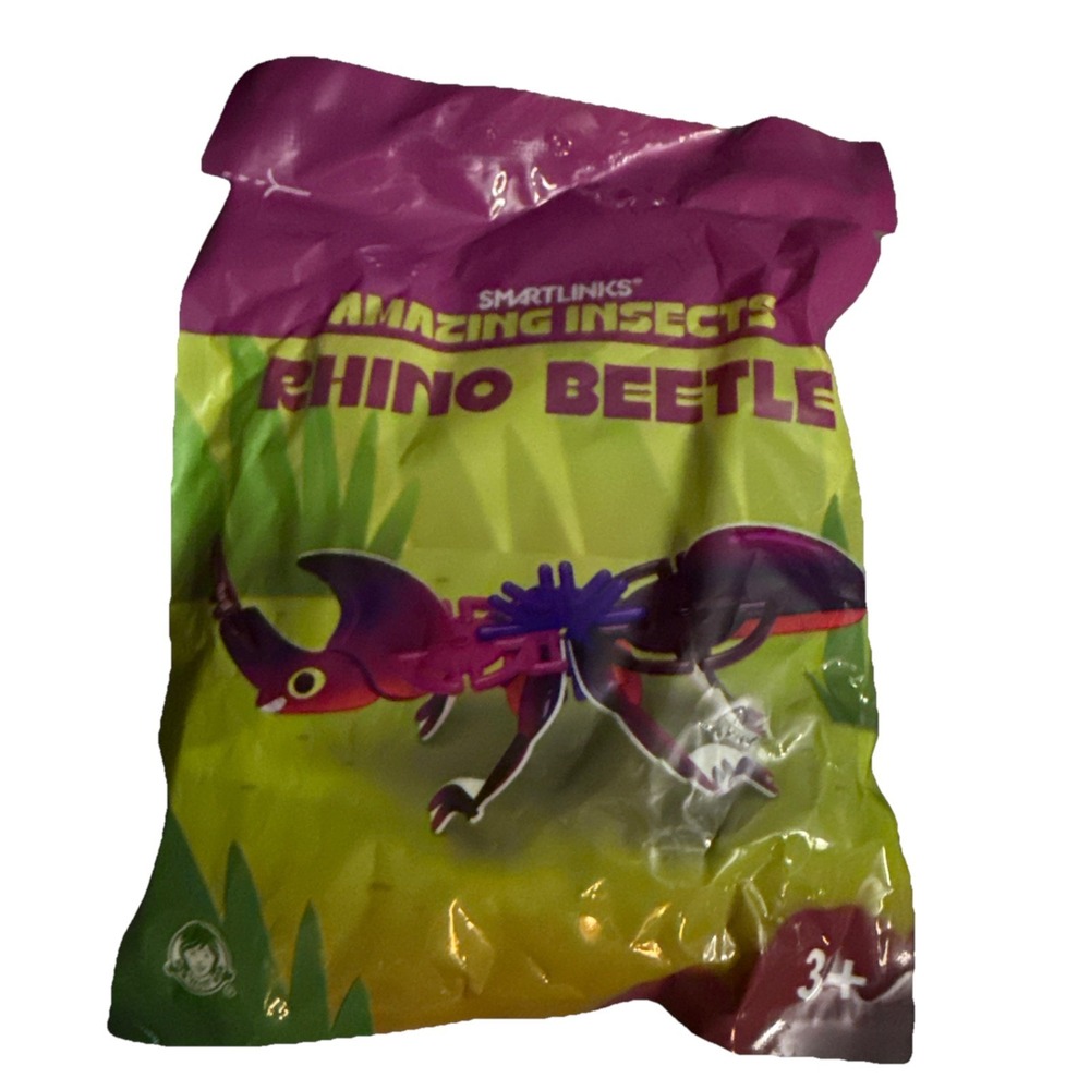 Wendy's Kids Meal Toy Smartlinks Amazing Insects Rhino Beetle 2024 NEW BOX